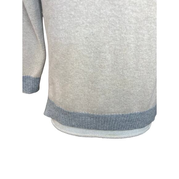 Rosso35 tan cashmere merino wool sweater neutral casual preppy quiet luxury - Picture 4 of 9